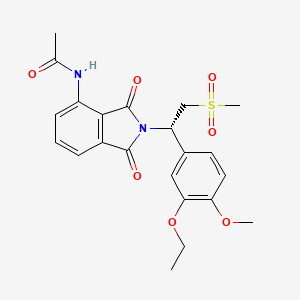 阿普斯特(Apremilast)活性成分二维分子结构(来源:NIH PubChem;非药品实物,不代表厂家、盐型、配方、规格或疗效)