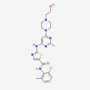 Dasatinib相关活性成分二维结构(NIH PubChem;非厂家实物包装,不表示完整盐型、水合物、制剂、规格、剂量或疗效) Dasatinib相关活性成分二维结构(NIH PubChem;非厂家实物包装,不表示完整盐型、水合物、制剂、规格、剂量或疗效)