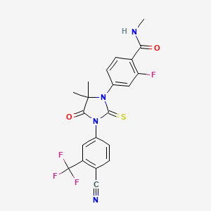 恩杂鲁胺(Enzalutamide)活性成分二维分子结构(来源:NIH PubChem;非药品实物,不代表厂家、盐型、配方、规格或疗效)
