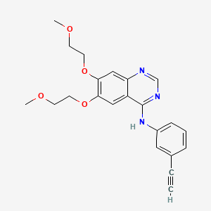 厄洛替尼(Erlotinib)活性成分二维分子结构(来源:NIH PubChem;非药品实物,不代表厂家、盐型、配方、规格或疗效)