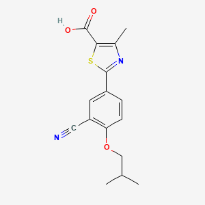 非布司他(Febuxostat)活性成分二维分子结构(来源:NIH PubChem;非药品实物,不代表厂家、盐型、配方、规格或疗效)