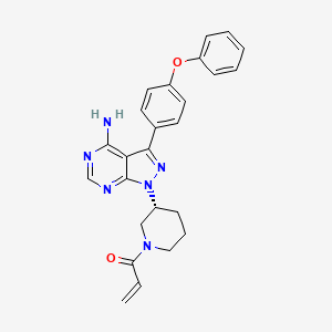 伊布替尼(Ibrutinib)活性成分二维分子结构(来源:NIH PubChem;非药品实物,不代表厂家、盐型、配方、规格或疗效)