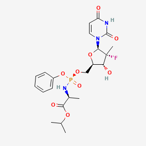 索非布韦(Sofosbuvir)活性成分二维结构(NIH PubChem;非药品实物)