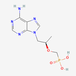 替诺福韦(Tenofovir)活性成分二维分子结构(来源:NIH PubChem;非药品实物,不代表厂家、盐型、配方、规格或疗效)