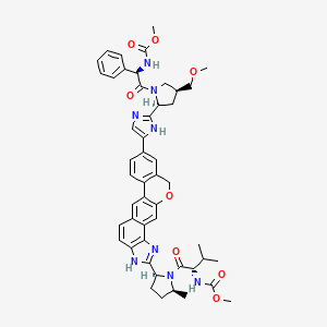 维帕他韦(Velpatasvir)活性成分二维结构(NIH PubChem;非药品实物)