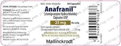 盐酸氯米帕明胶囊（Anafranil）资料图片