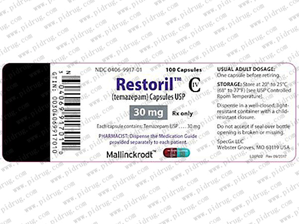 替马西泮胶囊（Restoril）