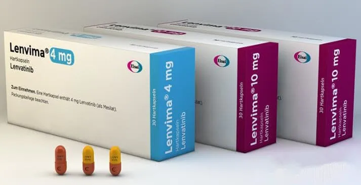 仑伐替尼胶囊(LENVIMA,4/10mg,德文包装) 仑伐替尼胶囊(LENVIMA,4/10mg,德文包装)