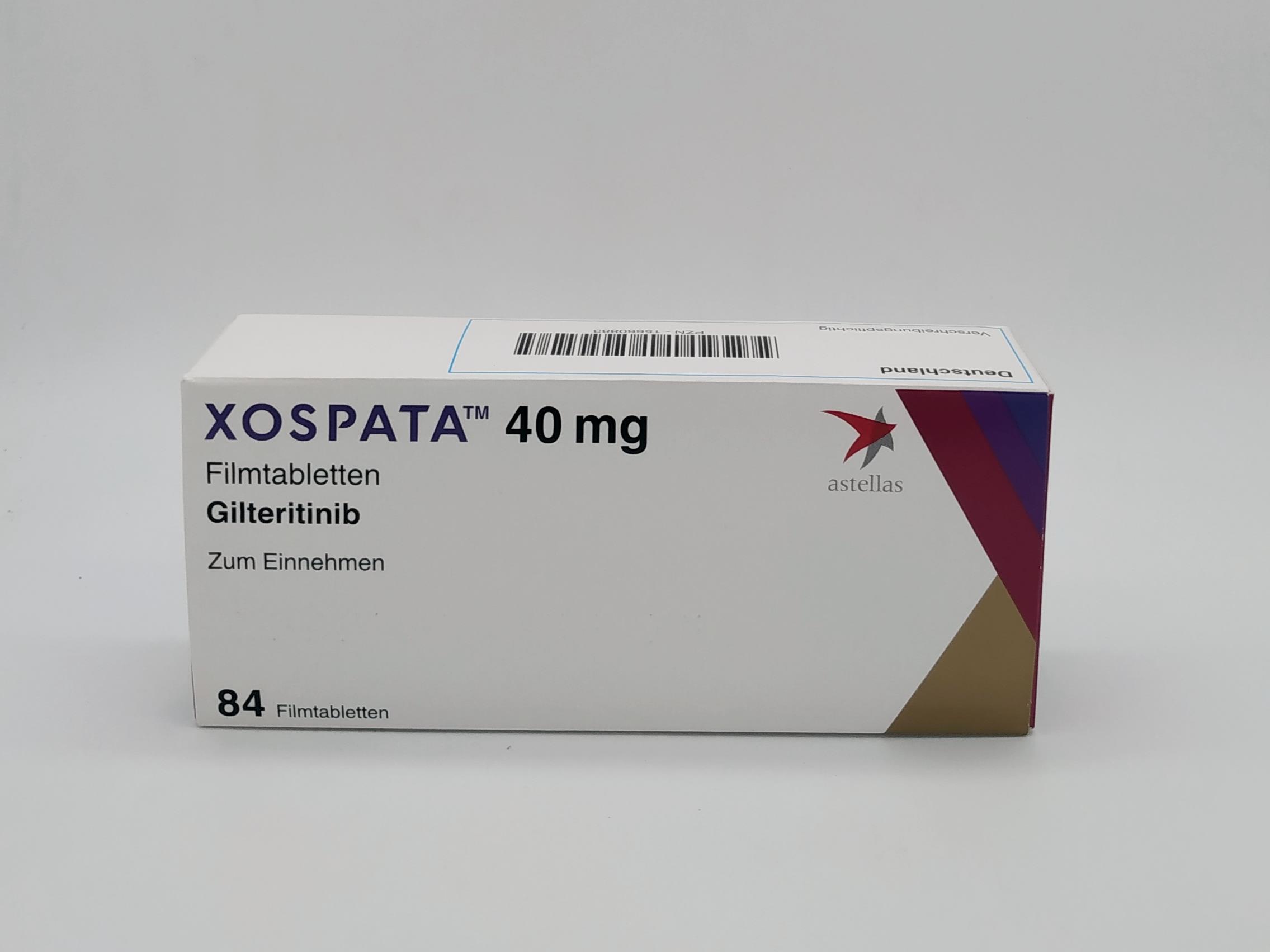吉瑞替尼/吉列替尼(GILTERITINIB)治疗急性髓细胞白血病的显著疗效