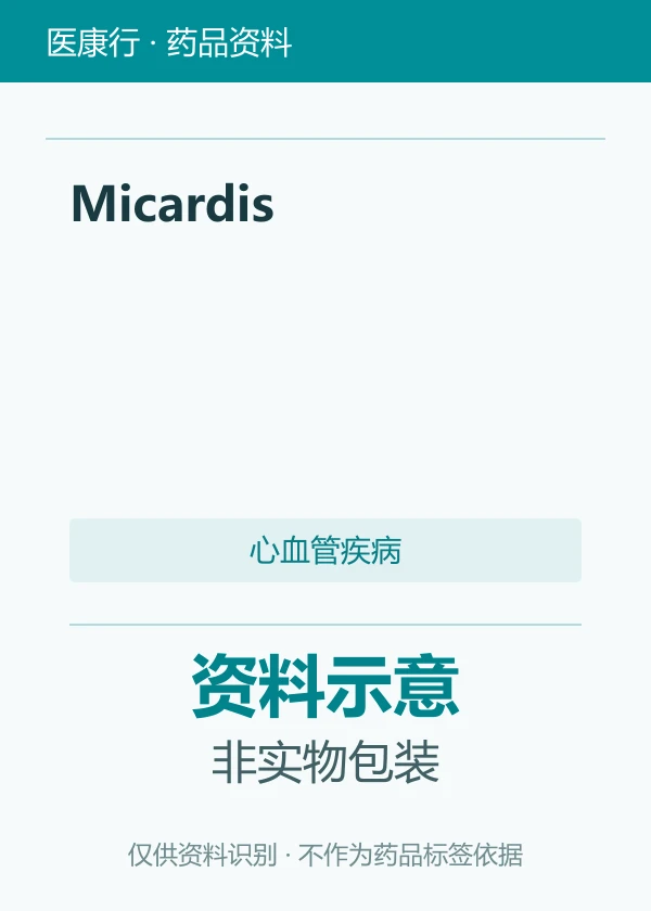 替米沙坦（Micardis）资料图片