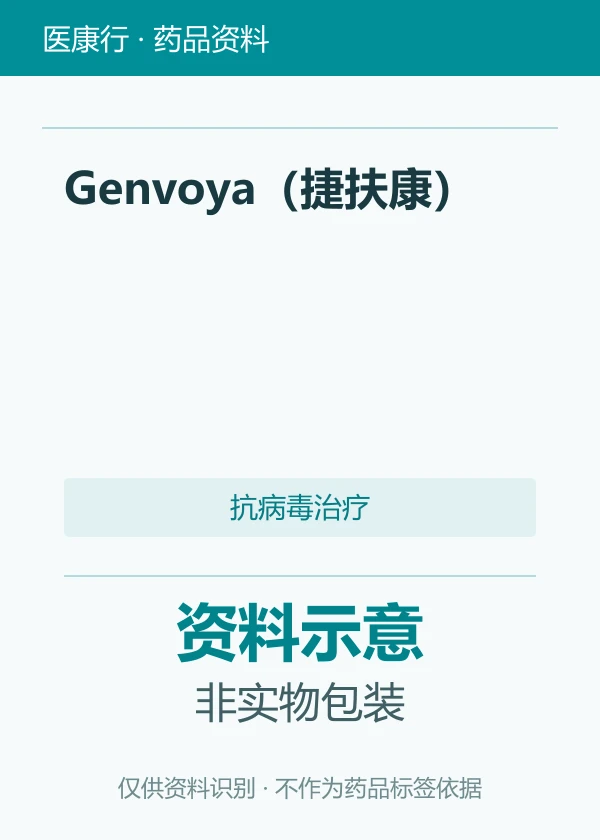 艾考恩丙替（Genvoya（捷扶康））资料图片